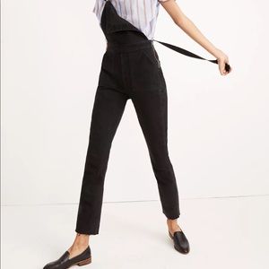 Madewell black overalls - skinny leg